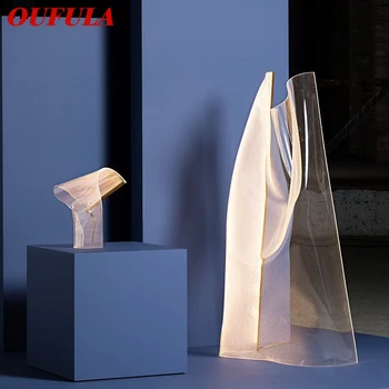 OUFULA Nordic Poschodí Lampa Moderného Obývacej Izby, Spálne, Gauč Osobné Umelecké Atmosféru LED Dekoratívne Stáleho Svetla
