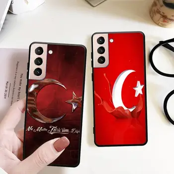 Turecká Vlajka Telefón puzdro pre Samsung S22 S21 S20 ultra pro plus S10 S9 S8 Poznámka: 20 10 Ultra telefón Nárazníka Zahŕňa